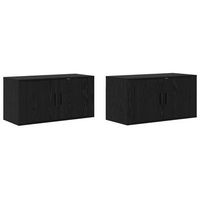 juego de muebles para television montados en la pared 2 uds vidaxl