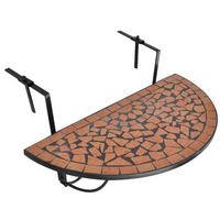 mesa de balconrmesa para exterioresrmesa de patio colgante mosaico terracota