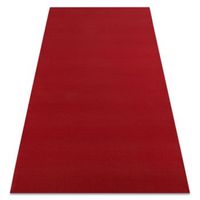 alfombra con refuerzo de goma rumba 1974 un solo color burdeos rojo 120x300 cm