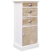 armario de almacenamiento  armario auxiliar de madera de paulownia 38x28x86 cm cfw739377