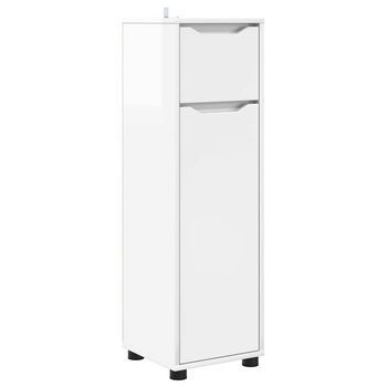 Gabinete De Baño Brillante 30,5 X 30 X 101 Cm Vidaxl