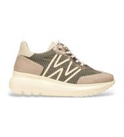 wonders para mujer a-4001 zapatillas ultrafly 01 taupe 36 piel 3 a 5cm cordones casual