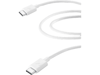 Cable USB-C - CellularLine POWER, a USB-C, 200 cm, 60W, Blanco