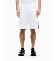 ea7 para hombre 7m001481af12660 bermudas logo series en interlock blanco s casual deportivo algodon