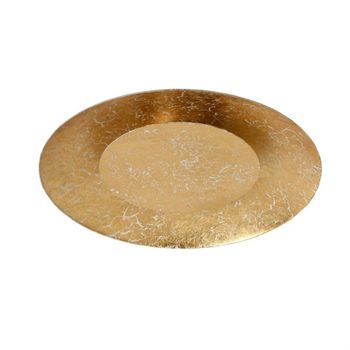 Plafón led redondo en metal latón diám:34,5cm
