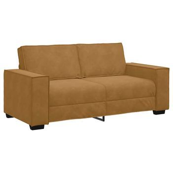 Sofá De 2 Plazas Terciopelo Marrón 180x78x84 Cm Vidaxl