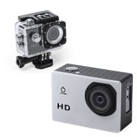 klack camara de accion deportiva full hd 1080p resistente al agua gris