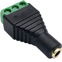goobay conector jack 35mm trs terminal de tornillo 3 pin hembra