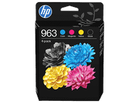 cartucho de tinta - hp original 963 cmyk negro cian magenta amarillo instant ink 6zc70ae