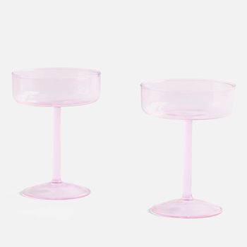 HAY Tint Coupe Glass - Set Of 2 - Pink