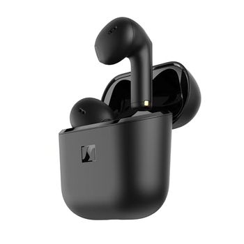 Sennheiser ACCENTUM Open Wireless - Auriculares con diseño Abierto, Sonido dinámico y Bluetooth 5.3, Resistencia a Salpicaduras IPX4, 28 Horas de autonomía y Estuche de Carga USB-C - Negro