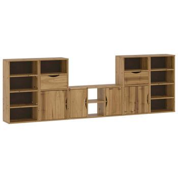 Muebles De Tv 5 Uds | Mueble De Salón | Mesa De Tv. Con Almacenaje 