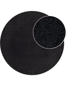 Alfombra Portivo negro 120 cm redondo