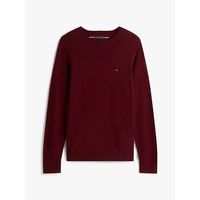 tommy hilfiger jersey mw0mw36535 lambswool-xt2 deep burgundy heather para hombre