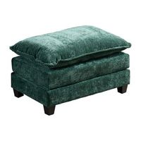 puf de sofa - asiento acolchado modular - chenilla - verde 90x56x46cm