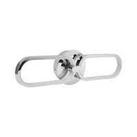 lampara de pared led de metal plateado pantalla iluminacion calida krang