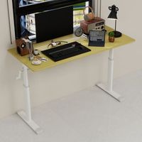 escritorio de estudio ajustable - mueble de oficina - metal y madera - madera 120x60x90cm