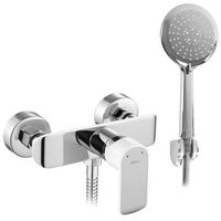 grifo de ducha rea bloom white silver
