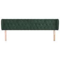 cabecero cama mueble de dormitorio de terciopelo verde oscuro 183 x 23 x 7888 cm verde m020008594