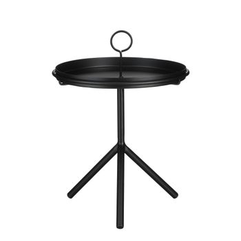 Mesa auxiliar aston negro  h40xb30.5xl30.5cm