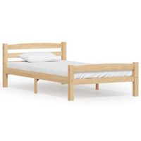 cama individual  cama para adultos  estructura de cama de madera maciza de pino 90x200 cm