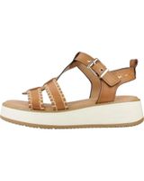 de carmela sandalia de mujer de la marca en piel camel