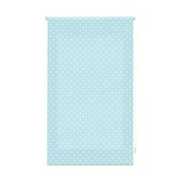estor enrollable premium - estor enrollable tamano 140x250 - estor premium color turquesa con motas blancas  blindecor