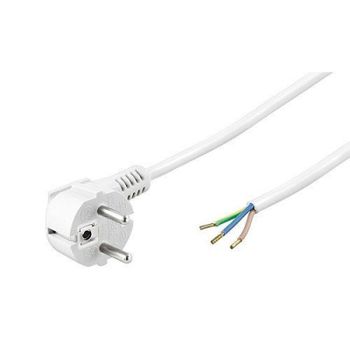 Goobay Cable de Alimentación CEE7 Tipo F a Bornes 3x0.75mm 1.5m Blanco