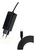 tooq cargador portatil gan usb-c pd 45w cubico