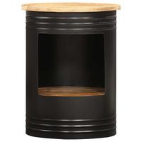 mesa de cafe - mesa de centro de madera maciza de mango 43x55 cm