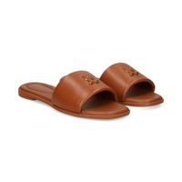 tommy hilfiger sandalias planas mujer - marron talla 39