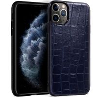 cool carcasa leather crocodile marino para iphone 11 pro