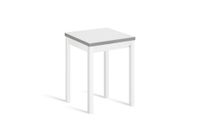 mesa cocina alta extensible libro 65130x65cm blanco pata blanco
