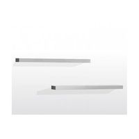 vipack 2 lara estantes de madera lacada blanca