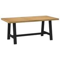 mesa comedor noain patas forma a madera maciza pino 180x90x75cm vidaxl