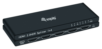 SPLITTER HDMI 2.0 ULTRASLIM 4 PUERTOS EQUIP