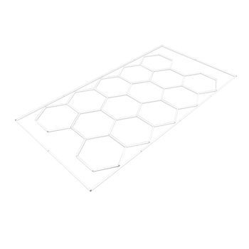 Luz Led Hexagonal 14 Luces Y Borde Detalle Del Coche Garaje Taller Gimnasio Panal