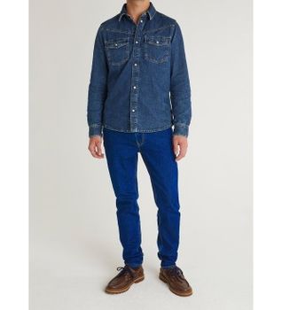 Pepe Jeans para hombre. PM20845664CB Pantalón Stanley Azul (28/30), Casual, Algodón
