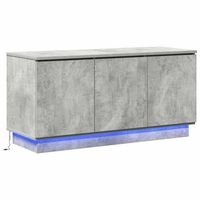 mueble de tv con led gris hormigon 100 x 38 x 49 cm