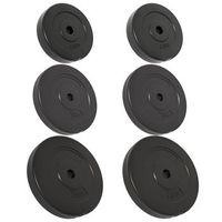 discos de pesas 6 piezas cemento 30 kg vidaxl