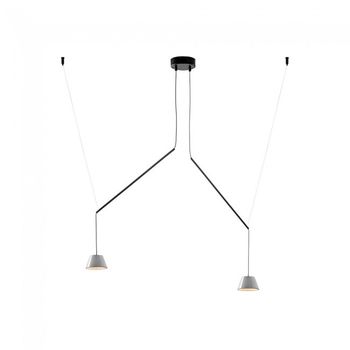 Lámpara colgante led absidiola cónica móvil (2x3.5w)
