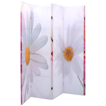 Biombo Divisor Plegable 200x170 Cm Flores Vidaxl