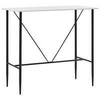 mesa alta de cocina mdf blanco 120x60x110 cm vidaxl
