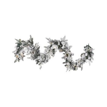Guirnalda De Navidad Blanco Material Sintético Led 180 Cm Plástico Decoración Artificial Sundo
