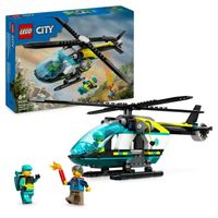 lego city helicoptero de rescate para emergencias 6 anos - 60405