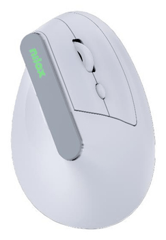 Nilox Ratón Wir Vertical Rec. Silen 1600DPI Blanco
