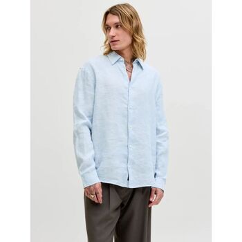 Jack & Jones Camisa manga larga 12293563 LAWRENCE LINEN-CHAMBRAY BLUE para hombre