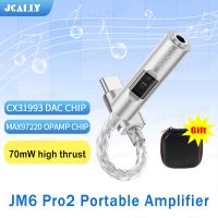 nuevo jcally jm6 pro2 adaptador de audio digital cx31993 dac chip max97220 opamp chip decodificador de audio hi-fi tipo c a 35mm amplificador de auriculares