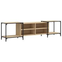mueble de tv madera de ingenieria roble sonoma 203x37x50 cm vidaxl