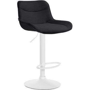 Taburete De Bar Vonore En Tela Negro 51x49x85 Cm Clp